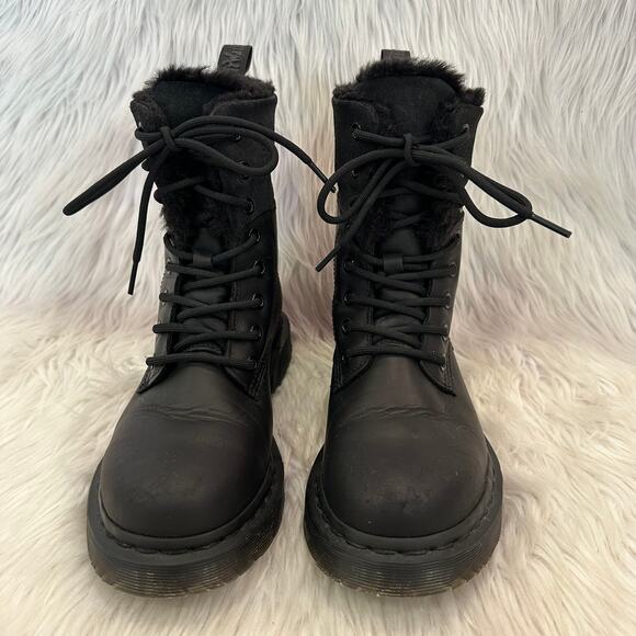 Doc Martens Kolbert 1460 WinterGrip Leather Suede Mid Calf Boots Dr. Martens - Picture 4 of 11